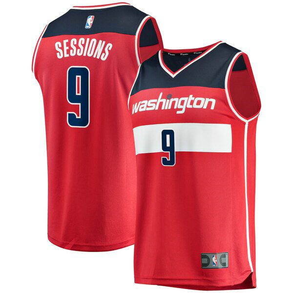 Camiseta Ramon Sessions 0 Washington Wizards Icon Edition Rojo Nino